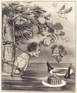 El suplicio de Tántalo de Honoré Daumier