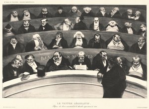 Le Ventre Législatif (El Vientre Legislativo) de Honoré Daumier