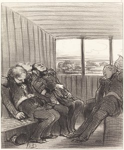 Le Voyage en chemin de fer... de Honoré Daumier