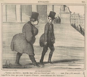 Las especuladoras... Veamos, querida... de Honoré Daumier