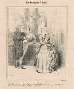 El sombrero que traen de París de Honoré Daumier