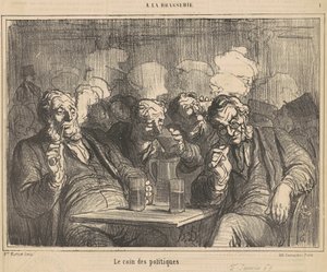 El rincón de los políticos de Honoré Daumier