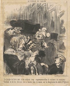 El peligro de mostrar a los niños... de Honoré Daumier