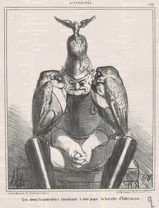 Los dos grandes duques contando... Inkermann de Honoré Daumier