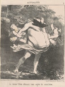 El doctor Véron rechazando... consuelo de Honoré Daumier