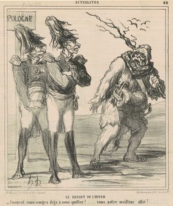 La partida del invierno de Honoré Daumier