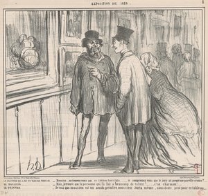 El pintor que tuvo un cuadro rechazado... de Honoré Daumier