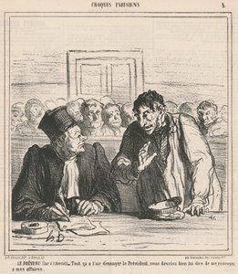El acusado de Honoré Daumier