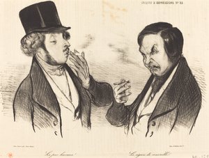 ¡El puro habano! El cigarro de Marsella de Honoré Daumier