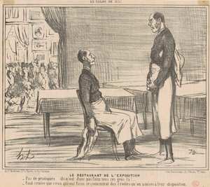El restaurante de la exposición de Honoré Daumier
