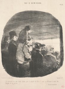 El espectáculo es una cosa buena para el pueblo de París ... de Honoré Daumier