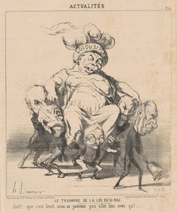 El triunfo de la ley del 31 de mayo de Honoré Daumier
