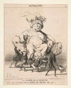 El triunfo de la ley del 31 de mayo, de Actualites de Honoré Daumier
