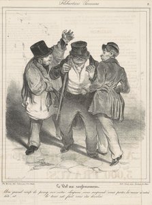 El vuelo en el rincón de Honoré Daumier
