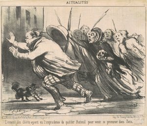 El enemigo de los perros que tuvo la imprudencia de Honoré Daumier