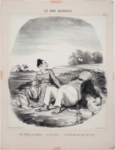 Los Buenos Burgueses- No lo asustes Eudoxie de Honoré Daumier
