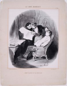 Los Buenos Burgueses- Cuando el periódico es demasiado interesante de Honoré Daumier