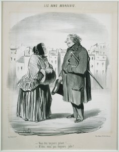 Los Buenos Burgueses- ¡Siempre eres galante! de Honoré Daumier