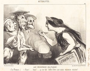 Los fricoteurs políticos de Honoré Daumier