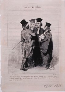 La Gente de Justicia- Me ha injuriado en su alegato de Honoré Daumier