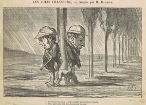 Los bonitos cazadores de Honoré Daumier