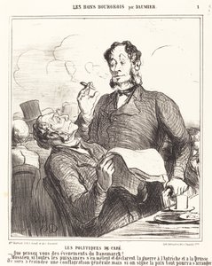Las Políticas del Café de Honoré Daumier