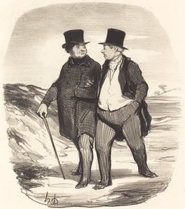Los tiempos son duros... de Honoré Daumier