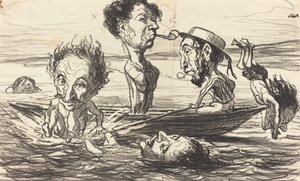 Los tritones del Sena de Honoré Daumier