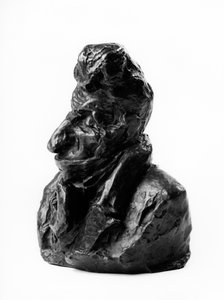 Las bustas cargadas de las “Celebridades del Justo Medio” (escultura) de Honoré Daumier