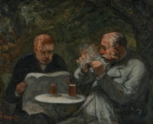 Bebedores de cerveza de Honoré Daumier