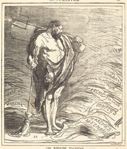 Los establos de Augias de Honoré Daumier