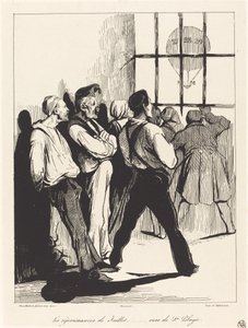 Las celebraciones de julio... vistas desde Ste. Pélagie de Honoré Daumier