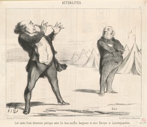 Las consecuencias de una discusión política ... de Honoré Daumier