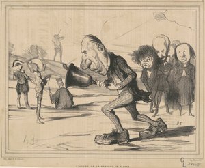 La hora de la entrada a clase de Honoré Daumier