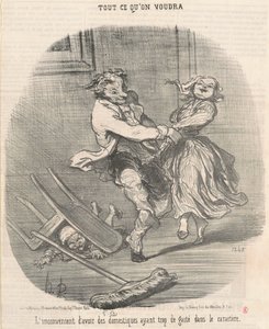 El inconveniente de tener sirvientes de Honoré Daumier
