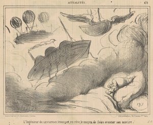 El ingeniero del Leviatán encontrando, en sueños de Honoré Daumier