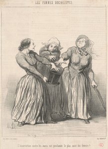 La insurrección contra los maridos de Honoré Daumier