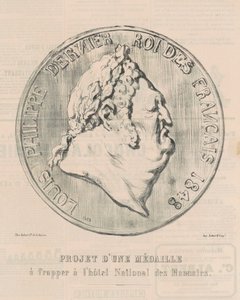 Louis-Philippe, último rey de los franceses de Honoré Daumier