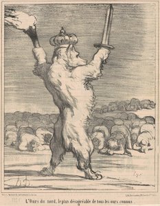 El oso del norte, el más desagradable de todos los osos conocidos de Honoré Daumier