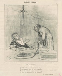 La espada de Damocles de Honoré Daumier