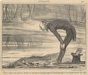M. Coste, dándose cuenta de que a fuerza de tirar de Honoré Daumier