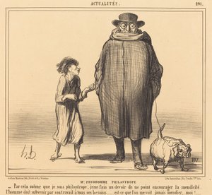 M. Prudhomme filántropo de Honoré Daumier