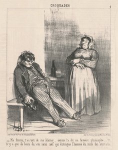 Esposa mía, tienes razón en culparme... de Honoré Daumier