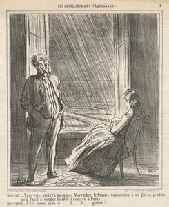 Señora... Aquí estamos... el quince de noviembre de Honoré Daumier