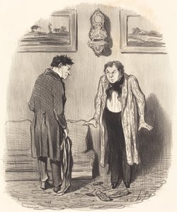 Pero cuando te digo que no puedo mover los pies... de Honoré Daumier