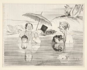 Sra. Greluche: ¡Oh, Gustave, qué de Honoré Daumier