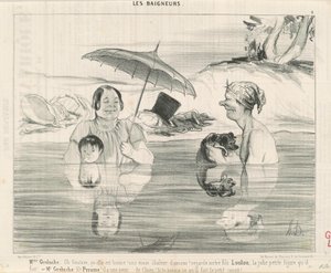 Sra. Greluche: ¡Oh Gustave, qué buena es! de Honoré Daumier