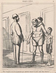 Mi pena es no poder ... de Honoré Daumier