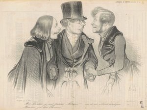 Mi querido amigo, le presento al señor... de Honoré Daumier