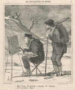 Mon vieux, ta peinture manque de chaleur ... de Honoré Daumier
